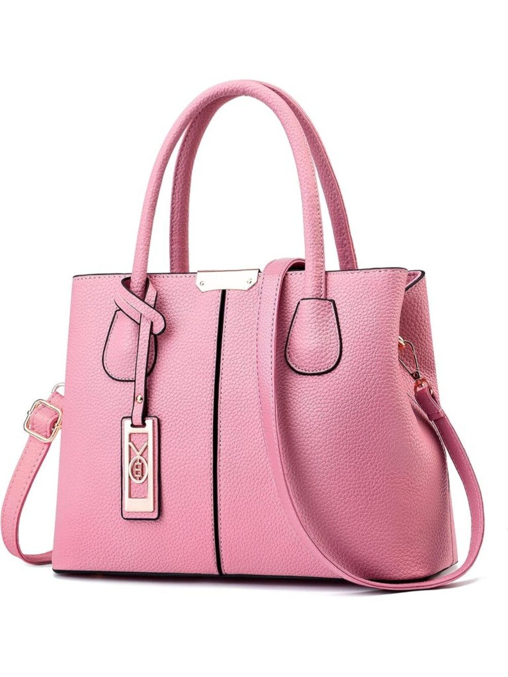 〽️Women's Pink Top Handle Satchel Shoulder Strap Purses Fashion Travel Handbags